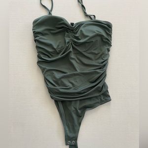 Express Body Contour Ruched Bodysuit